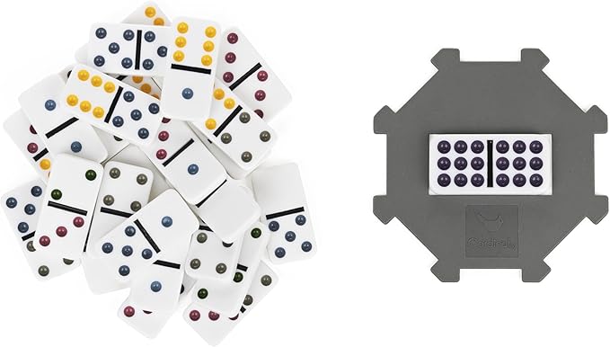 Spin Master Games, Cardinal Classics Double Nine Dominoes Set in Storage Tin, Dominoes for Kids, Classic Game, Dominoes for Adults & Kids Ages 8+