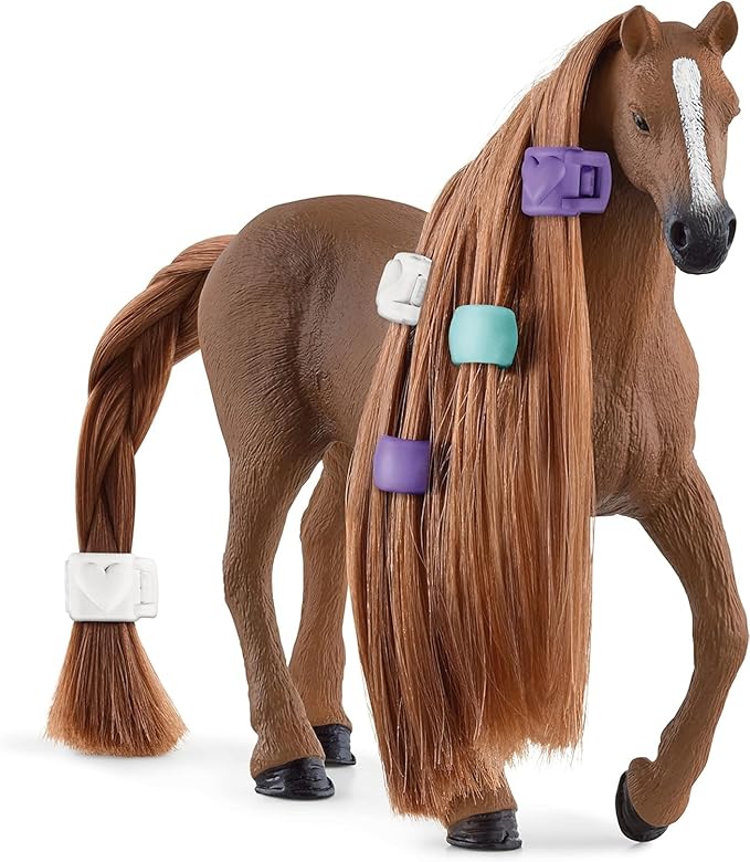 Schleich Horse Club Sofia's Beauties English Thoroughbred Mare Playset - Realistic Toy Figure with Brushable Hair and Accessories, Fun and Imaginative Play for Boys and Girls, Gift for Kids Ages 5+