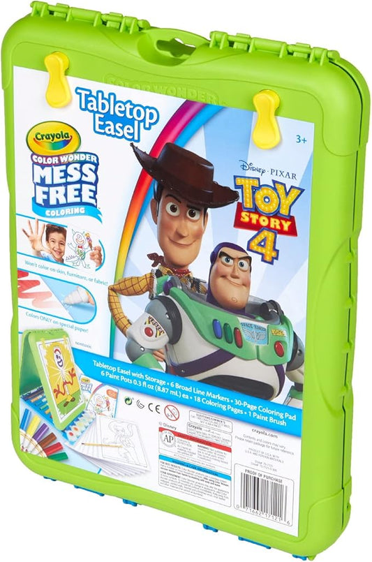 Crayola Color Wonder Toy Story 4 Travel Easel with 30 Bonus Pages Full Size Color Wonder Markers and Paints!