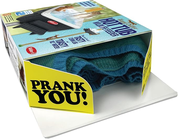 Prank-O Gift Box, Squirrel Hot Tub, Gag Gift Box for The Holidays, Empty Box to Wrap Presents, Secret Santa and White Elephant Gag Gifts, Gag Gift Boxes for Christmas