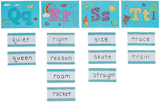 Create Your Own Word Wall Cutouts - 269 Pieces - Educational and Learning Activities for Kids