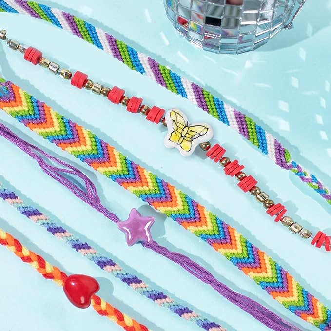 STMT D.I.Y. Rainbow Bead Case, Includes Over 500 Jewelry Making Supplies, Including Cute Beads for Jewelry Making, Bracelet Charms, Storage Case, Friendship Bracelet Kit, Teen Girl Gifts