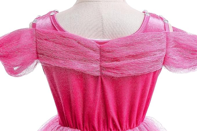 Dressy Daisy Toddler Girls' Princess Fancy Dress Up Costume with Accessories Halloween Outfit Butterfly Size 4T Hot Pink