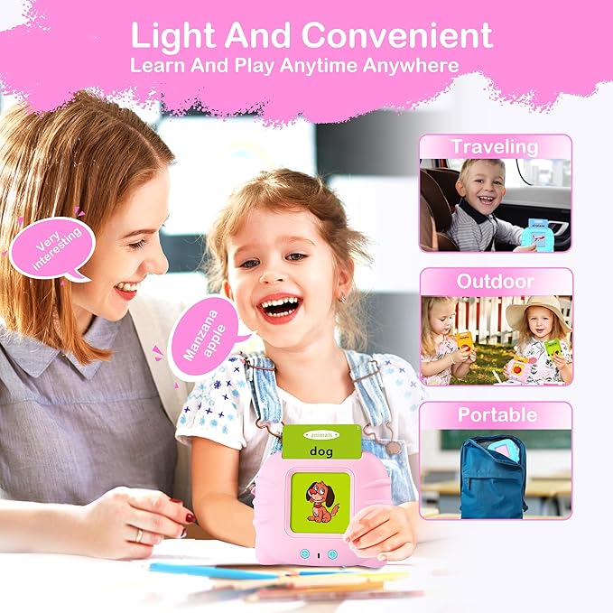 ABC Learning Flash Cards for Toddlers 2 3 4 5 6 Year Old, 510 Sight Words Toddler Toys, Pocket Speech Therapy Toys, Educational Learning Toys, Toddler Flash Cards, Gifts for Boys Girls 2-6