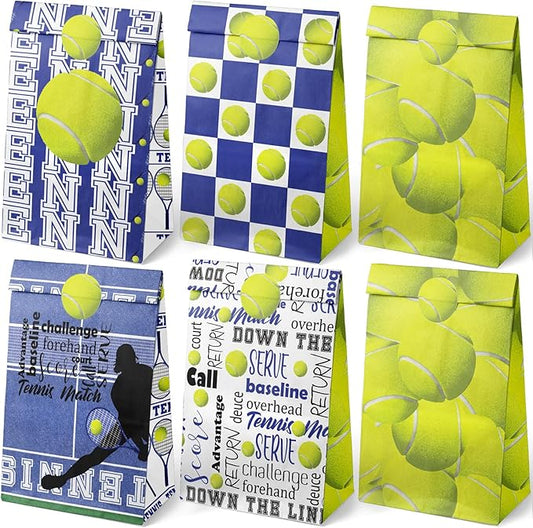 24 Tennis Party Favor Bags Tennis Goodie Bags Tennis Party Favors for Kids Tennis Birthday Party Supplies
