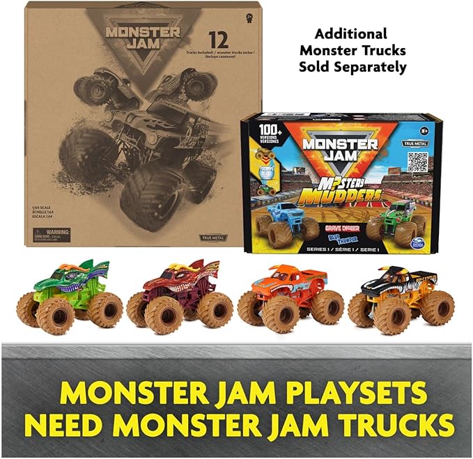 Monster Jam, Champ Ramp Freestyle Playset with Exclusive Son-uva Digger Monster Truck, 1:64 Scale Die-Cast, Kids Toys for Boys and Girls Ages 4-6 and Up