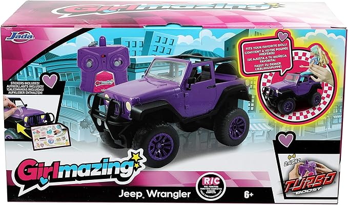 Jada Toys GIRLMAZING Jeep R/C Vehicle (1:16 Scale), Purple (Pack of 4)