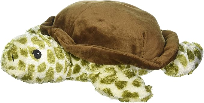 Warmies Microwavable & Weighted Stuffed Animals, Turtle - Heated Stuffed Animal Plushie for Warmth & Comfort - Cute Soft Plush Toys for Adults & Children (Boys, Girls, Babies & Toddlers)
