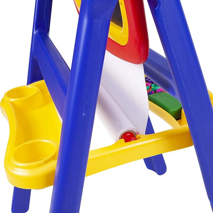 Crayola Qwikflip 2-Sided Easel, Dry Erase Board & Chalkboard, Ideal for Arts & Crafts, Drawing, Homeschooling and More. Age 3, 4, 5, 6, 7
