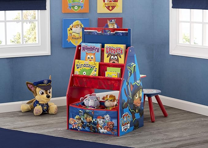 Delta Children Kids Easel and Play Station – Ideal for Arts & Crafts, Homeschooling and More, Nick Jr. PAW Patrol - Greenguard Gold Certified, Drawing